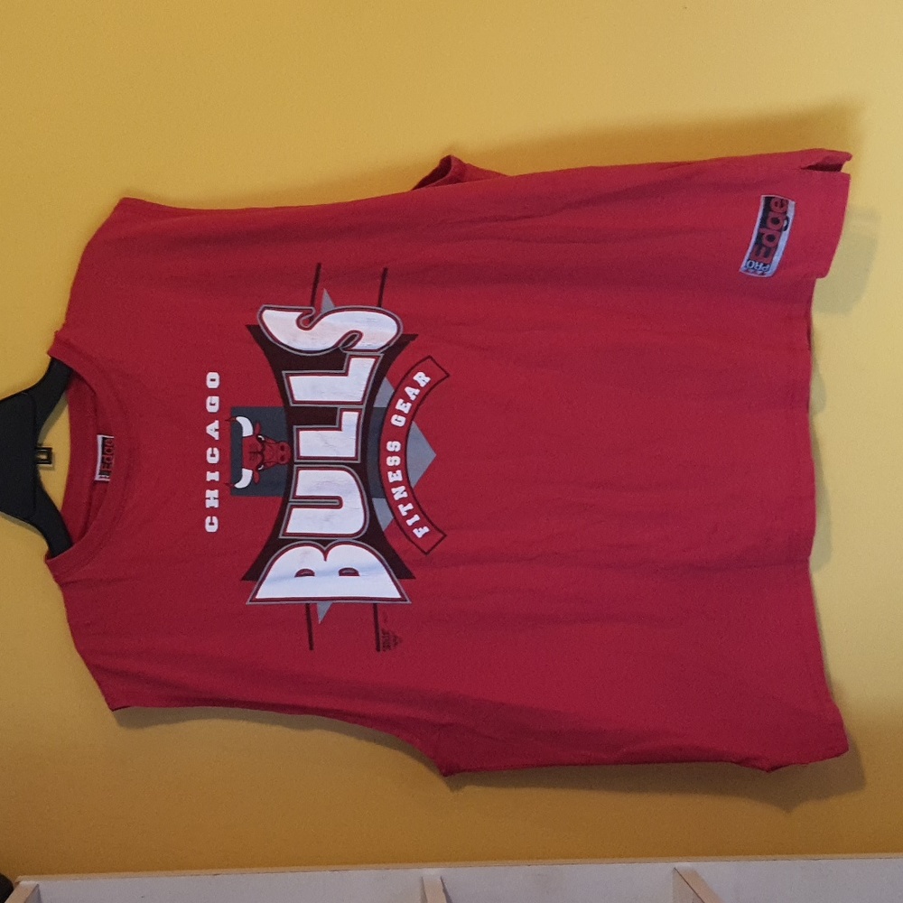 Vintage 1996 Pro Edge XL Red Chicago Bulls Basketball Tank Top Sleeveless Shirt